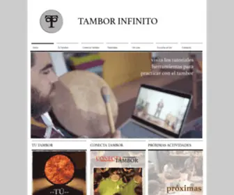 Tamborinfinito.com(Tambor Infinito) Screenshot