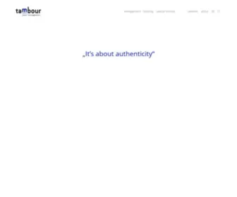 Tambourmanagement.com(Tambour) Screenshot