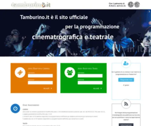 Tamburino.it(Programmazione cinematografica e teatrale) Screenshot