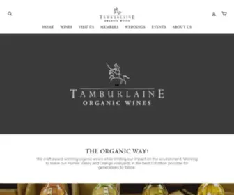 Tamburlaine.com.au(Tamburlaine Organic Wines) Screenshot