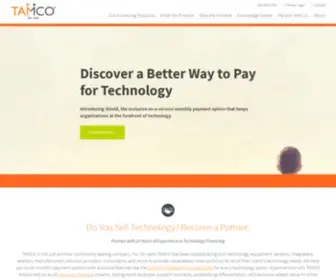 Tamcocorp.com(TAMCO has been providing financing for technology for 25 years) Screenshot