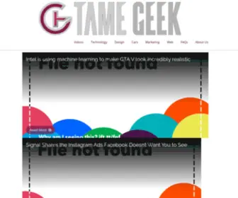 Tame-Geek.co.uk(Tame Geek) Screenshot