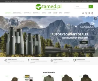 Tamed.pl(Internetowy sklep myśliwski. W ofercie sklepu) Screenshot