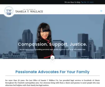 Tamelatwallace.com(The Law Office of Tamela T) Screenshot