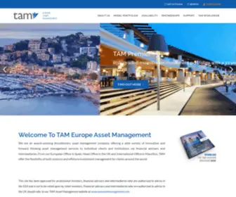 Tameurope.com(TAM Europe Asset Management) Screenshot