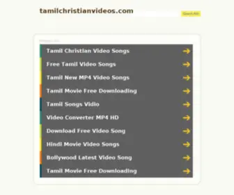 Tamilchristianvideos.com(Tamil Christian Songs) Screenshot