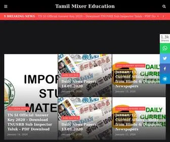 Tamilmixereducation.com(Tamil Mixer Education) Screenshot