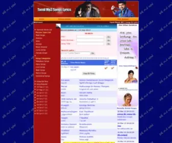 TamilMP3Songslyrics.com(Tamil MP3 Songs) Screenshot