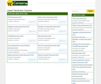 Tamilnaducareers.in(Tamilnadu Careers 2025) Screenshot