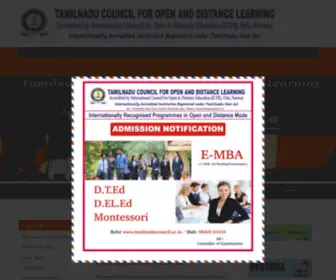 Tamilnaducouncil.org(Open & Distance Learning) Screenshot