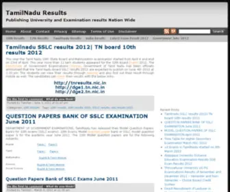 Tamilnaduresults.net(Tamil Nadu Results) Screenshot