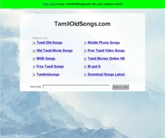 Tamiloldsongs.com(The Leading Songs Site on the Net) Screenshot
