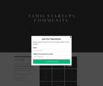 Tamilstartups.org(Tamil Startups Community) Screenshot