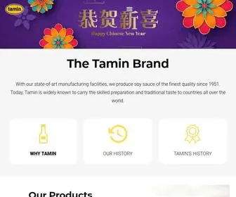 Tamin.com.my(Tamin Finest Quality Soy Sauce) Screenshot