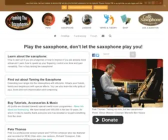 Tamingthesaxophone.com(How to learn sax) Screenshot
