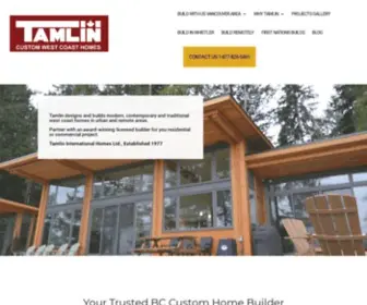 Tamlincustombuilder.com(Residential Home Builder) Screenshot