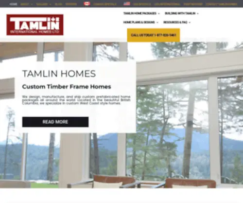 Tamlintimberframehomes.com(Tamlin International Homes) Screenshot