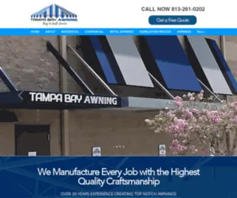 Tampabayawning.com(Awning & Canopy Company in Tampa FL) Screenshot