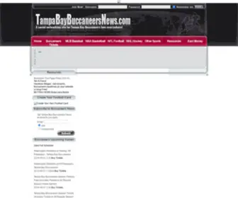 Tampabaybuccaneersnews.com(The most comprehensive Tampa Bay Buccaneers fan website on the internet) Screenshot