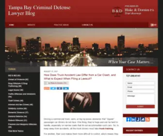 Tampabaycriminaldefenselawyerblog.com(Published by Clearwater Florida Criminal Defense Attorney) Screenshot