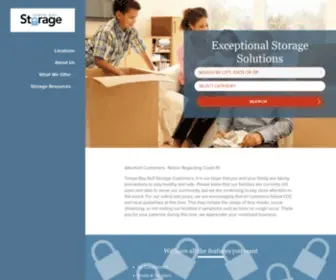 Tampabayselfstorage.com(Tampa Bay Self Storage Provides Clean Storage Units) Screenshot