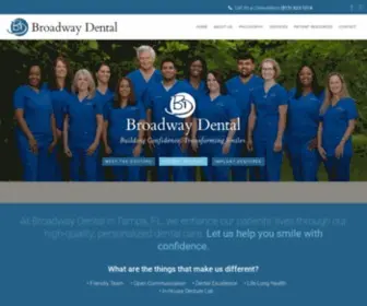 Tampabroadwaydental.com(Dentist in Tampa) Screenshot