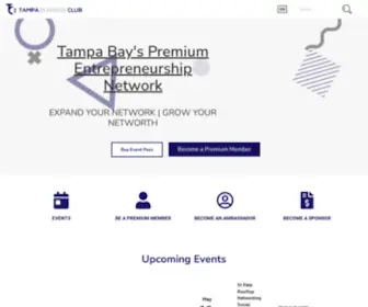 Tampabusinessclub.com(Connecting Tampa Business Professionals) Screenshot