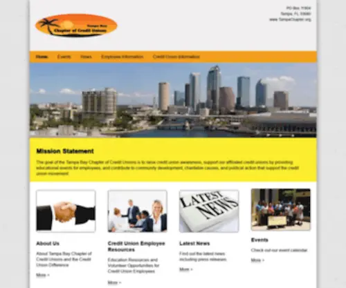 Tampachapter.org(Tampa Chapter of Credit Unions) Screenshot