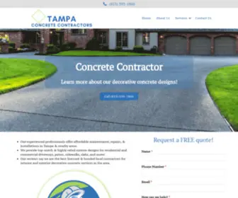 Tampaflconcrete.com(Concrete Company) Screenshot