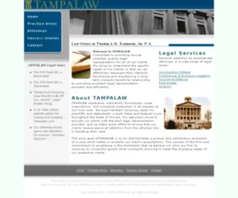 Tampalaw.org(Law Office of Thamir A.R) Screenshot