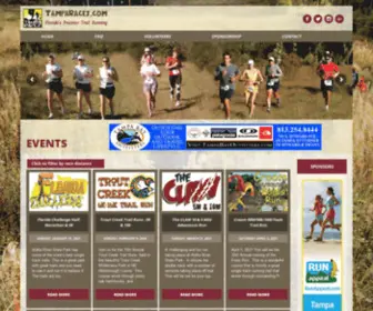 Tamparaces.com(Florida's Premier Trail Running) Screenshot