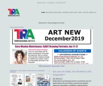 Tamparegionalartists.com(Tampa Regional Artists) Screenshot