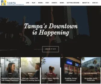 Tampasdowntown.com(Tampa Downtown Partnership) Screenshot
