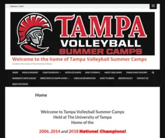 Tampavolleyball.com(Located on the campus of the University of Tampa) Screenshot