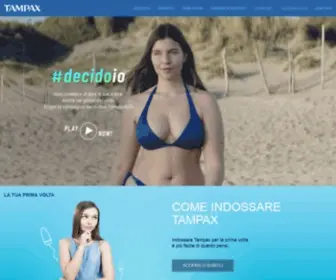 Tampax.it(Tampax Italia) Screenshot