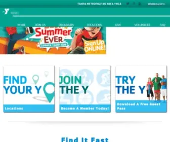 Tampaymca.org(Tampa Metropolitan Area YMCA) Screenshot