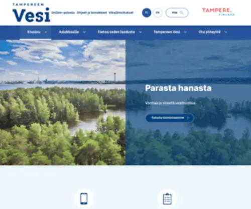 Tampereenvesi.fi(Tampereenvesi) Screenshot