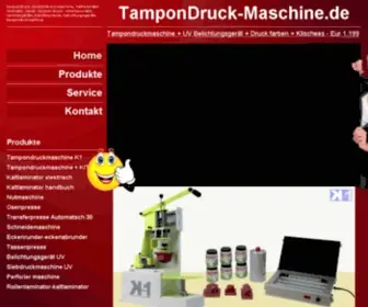 Tampondruck-Maschine.de(Zubehör und Ersatzteile) Screenshot