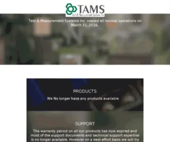 Tamsinc.com(TAMS) Screenshot