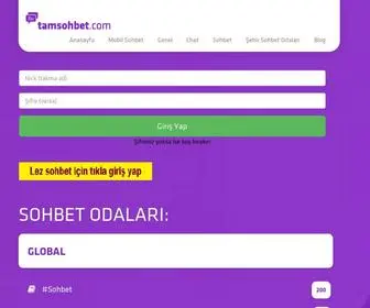 Tamsohbet.com Screenshot