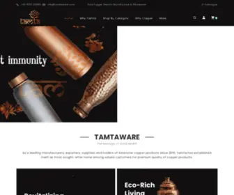 Tamtaware.com(Pure Copper Utensils Manufacturer & Wholesaler) Screenshot