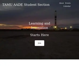 Tamuaade.org(TAMU AADE Student Section) Screenshot