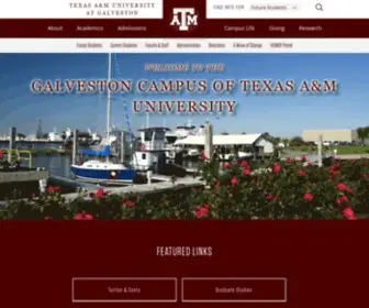 Tamug.edu(Texas A&M University at Galveston) Screenshot
