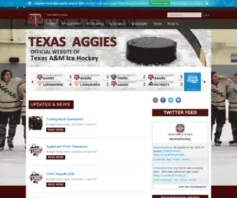 Tamuicehockey.com(Texas A&M Ice Hockey) Screenshot