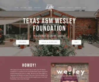 Tamuwesley.org(The Wesley Foundation) Screenshot