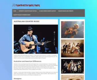 Tamworthragepage.com(Australian Country Music) Screenshot