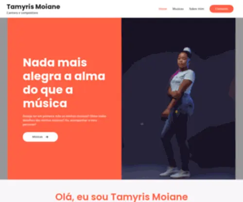 Tamyrismoiane.com(Cantora e compositora) Screenshot