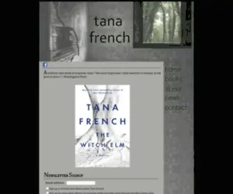 Tanafrench.com(Tana French) Screenshot