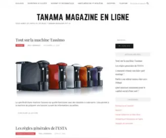 Tanama.net(Tanama magazine est la) Screenshot