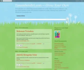 Tanamsendiri.com(Grow Your Own) Screenshot